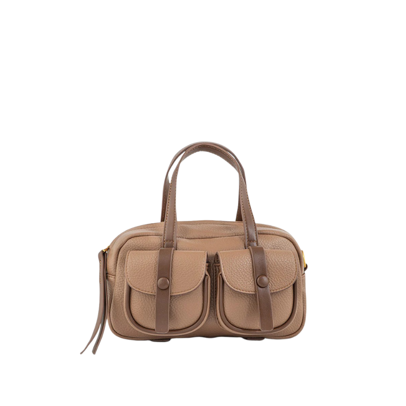 Brown Saddle Shoulder Bag
