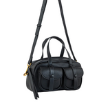 Black Saddle Shoulder Bag