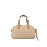 Beige Saddle Shoulder Bag